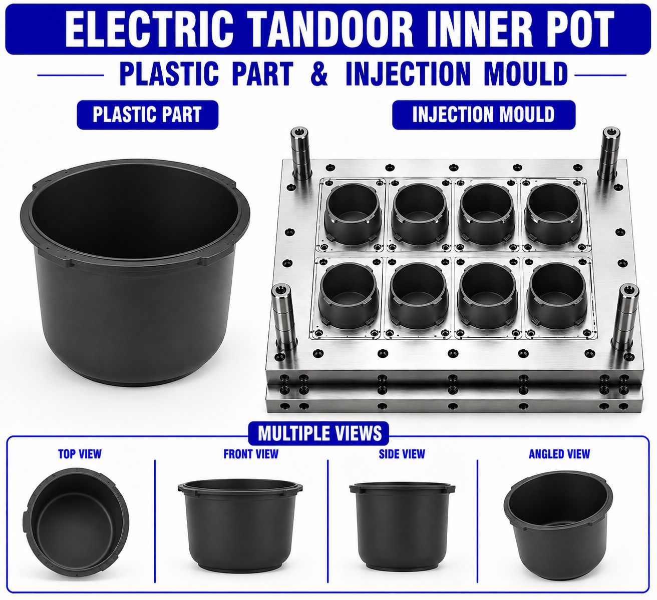 Electric Tandoor Plastic Inner Pot Mould and Moulding Service